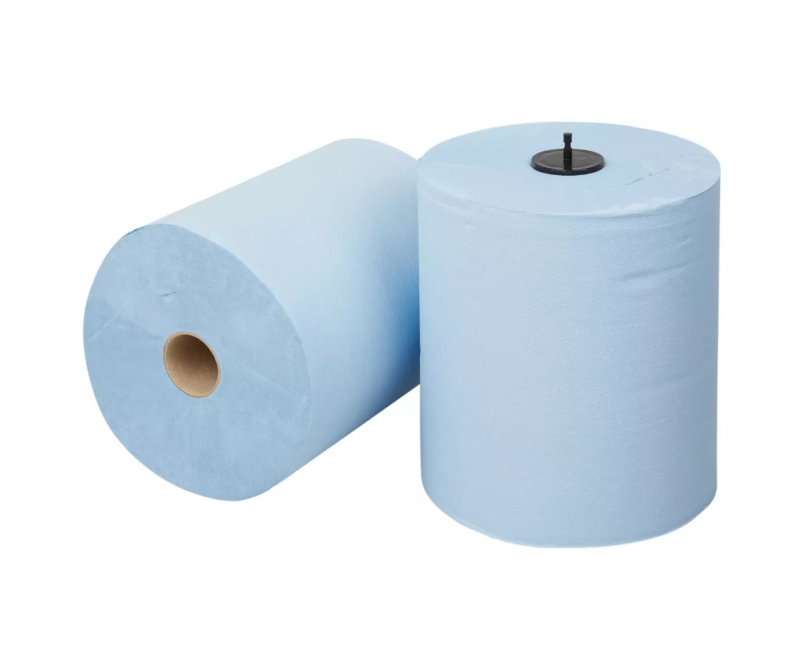 Euro Matic Handdoekrol Plus Blauw 2-Laags 6x150m